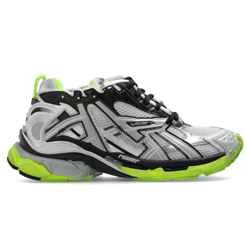 BB RUNNERS - NEON GREEN W/ SILVER