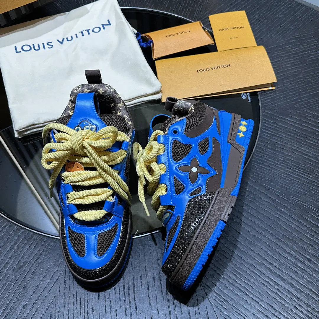 LV SKATE - BLUE & BROWN - Image 2