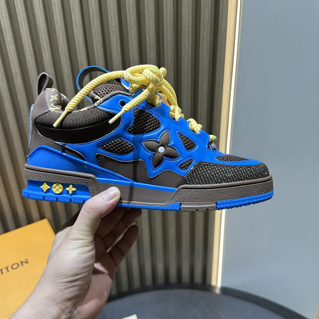 LV SKATE - BLUE & BROWN