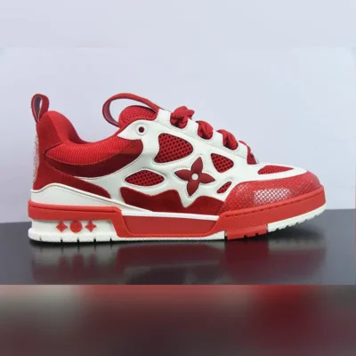 LV SKATE - RED & WHITE