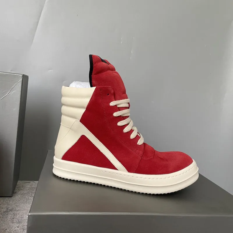 RO - RED SUEDE GEO